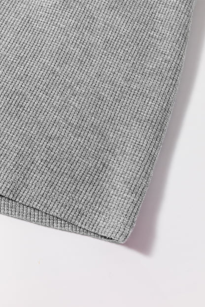 Haut raglan en tricot gaufré à blocs de couleurs et motif étoile