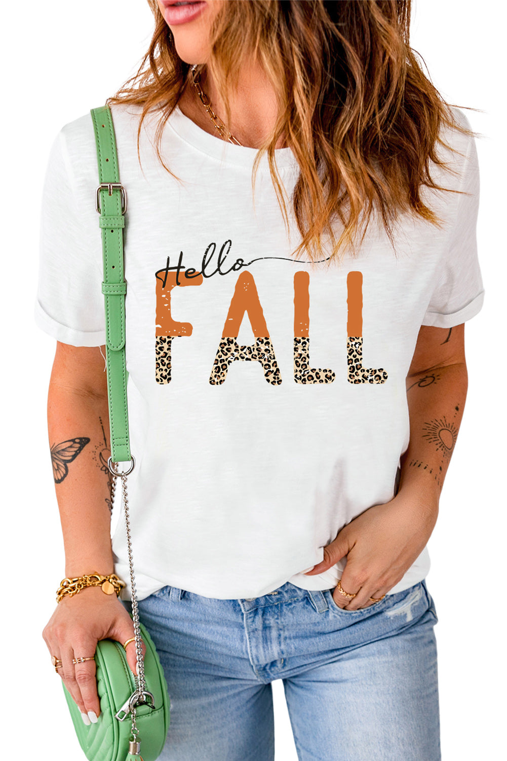 Camiseta Love Fall Y'all Pumkin Leopard