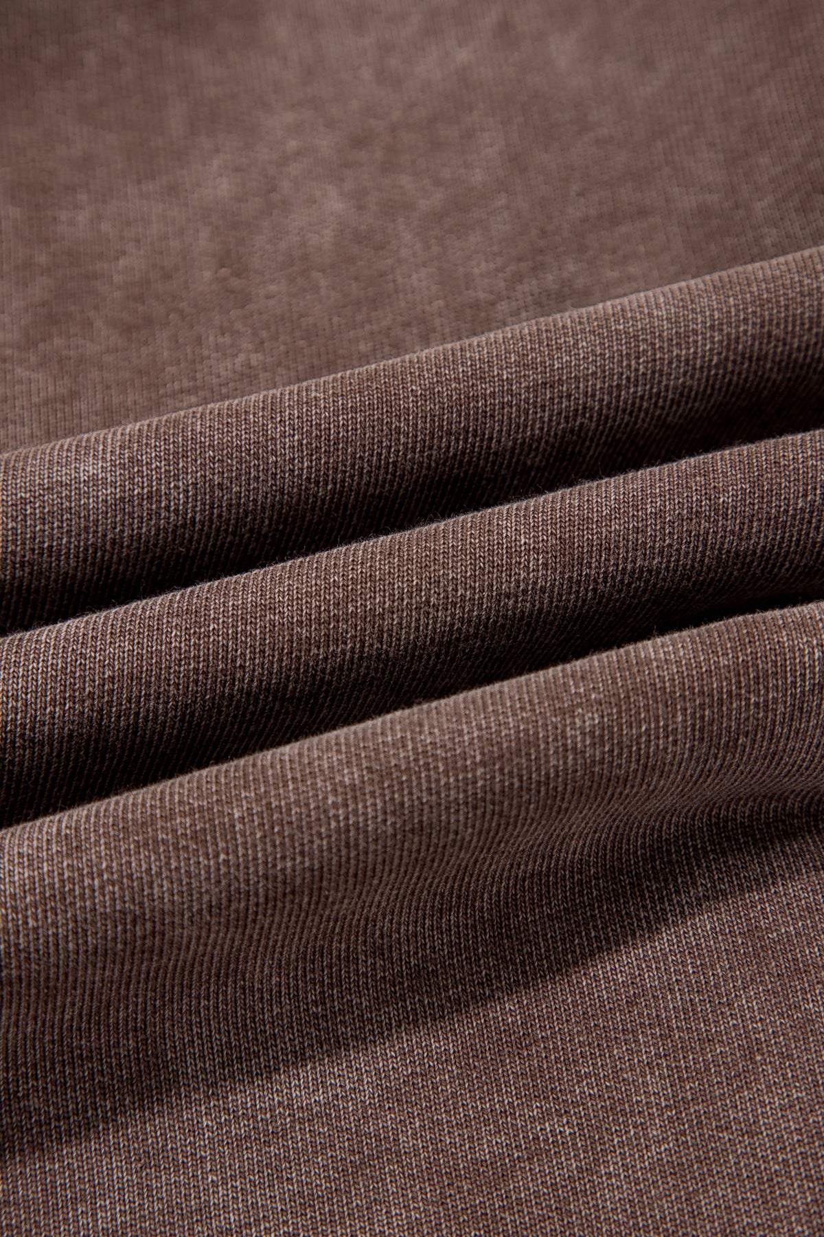 Coffee Mineral Wash Seam Detail Elastic Waist Barrel Pants