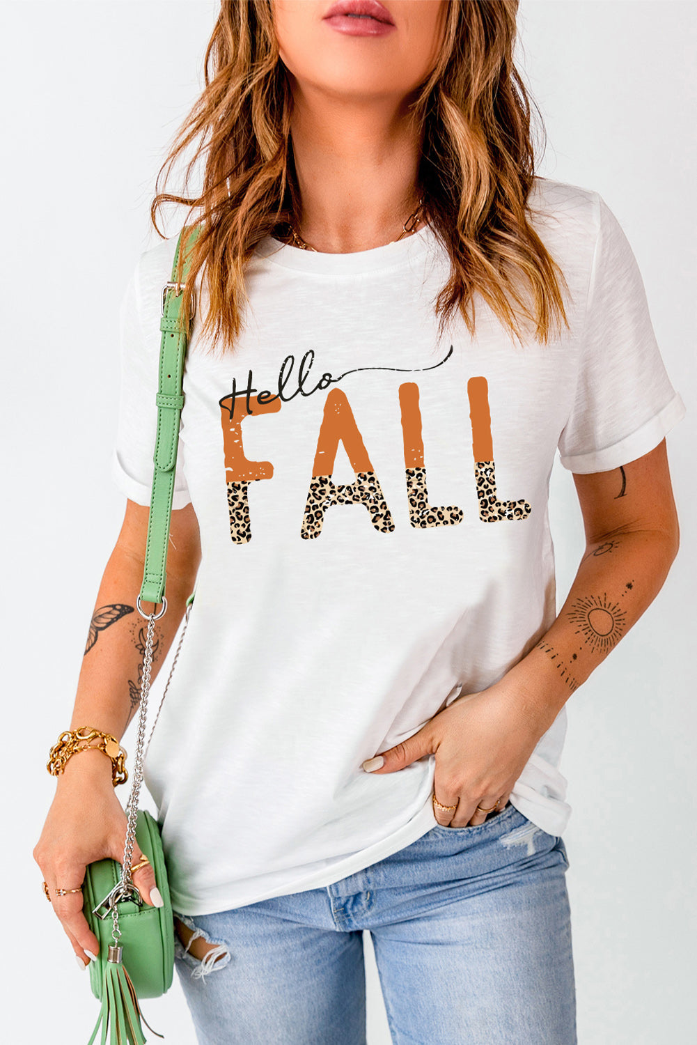 Camiseta Love Fall Y'all Pumkin Leopard