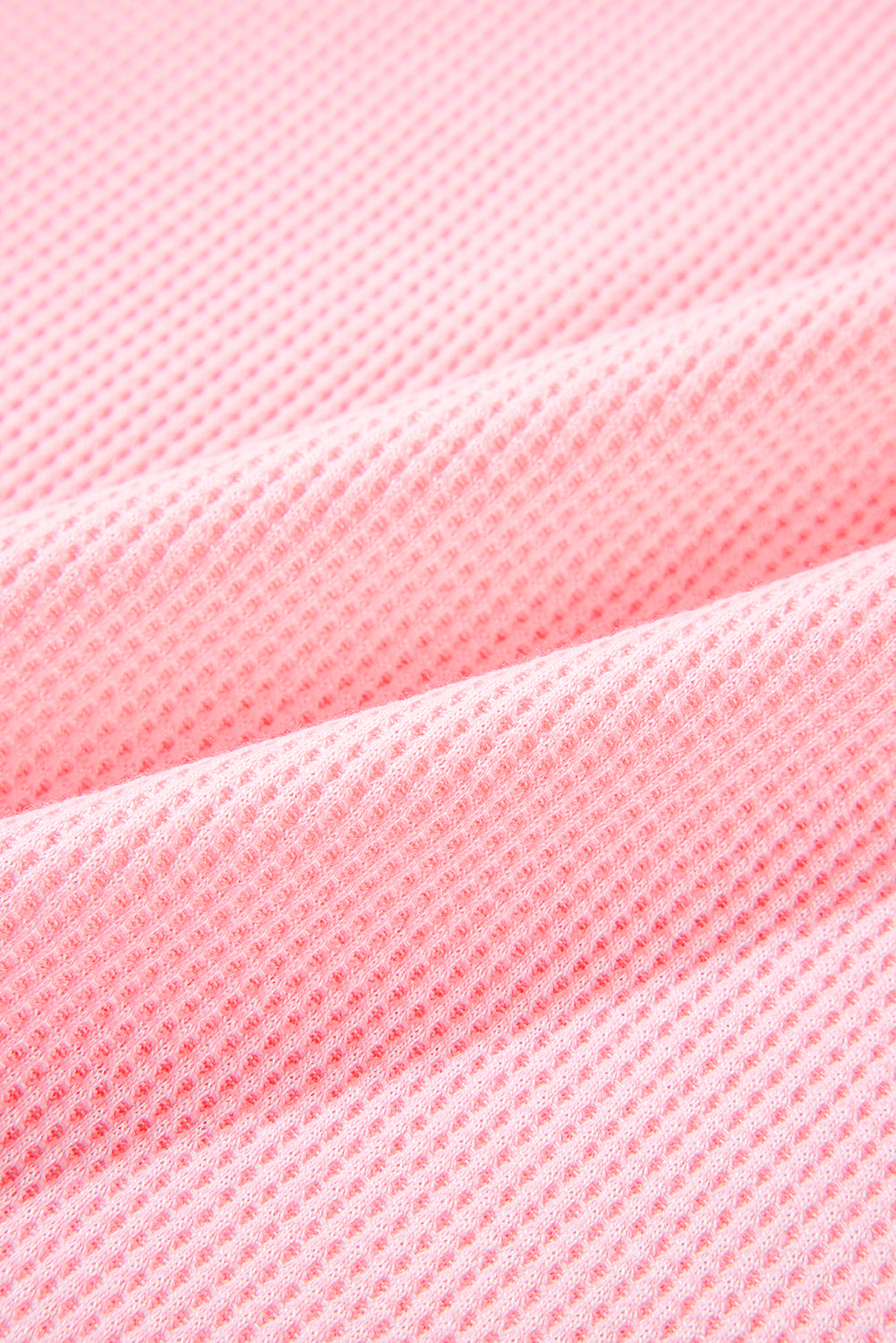 Ensemble t-shirt et short côtelé rose grande taille à coutures apparentes