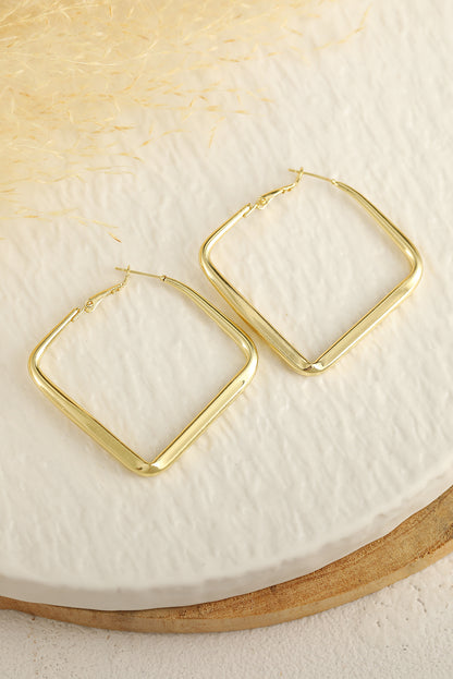 Chunky Square Hoop Earrings