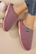 Mineral Red Twill Winter House Slippers