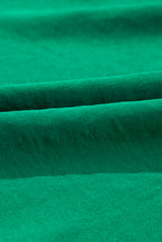 Bright Green Solid Color V Neck Ruffle Tiered Mini Dress