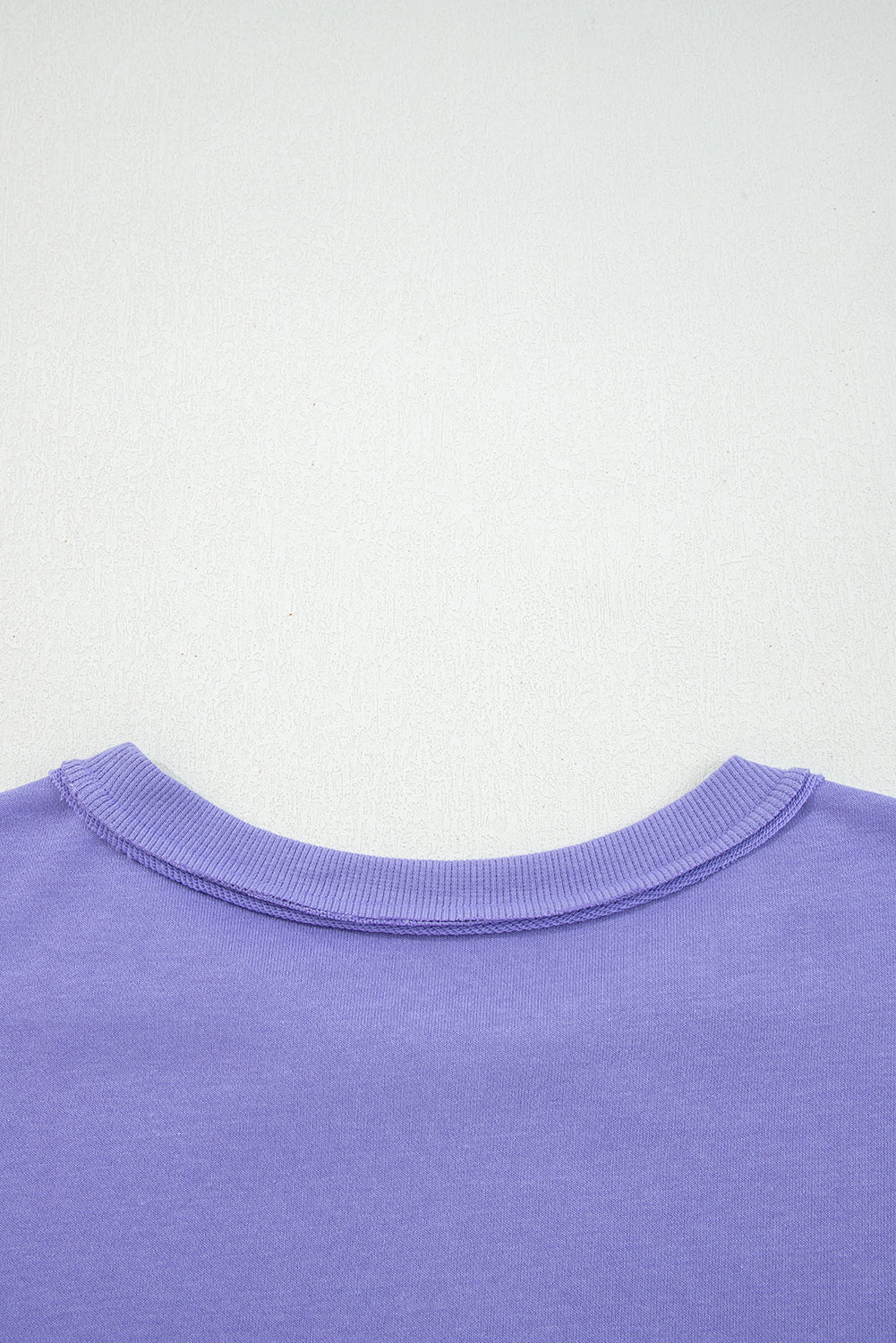 Wisteria Floral Applique Baggy Pullover Sweatshirt