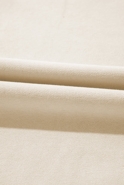 Pantalon large décontracté à cordon de serrage et boucle abricot