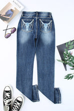 Embroidered Cow Straight Leg Jeans