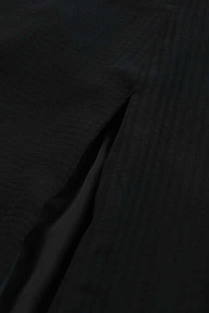 Vestido largo con tirantes finos y espalda con cordones