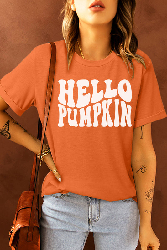 Camiseta de manga corta Hello Pumpkin