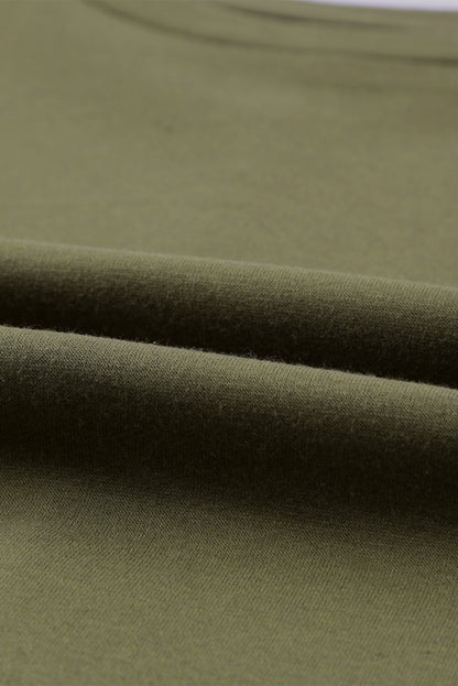 Top extragrande con hombros caídos y patchwork