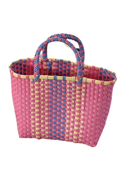 Bolso Tote Cesta Tejido Cuadrado 19*12*18cm