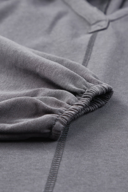 Haut dolman fendu à col en V