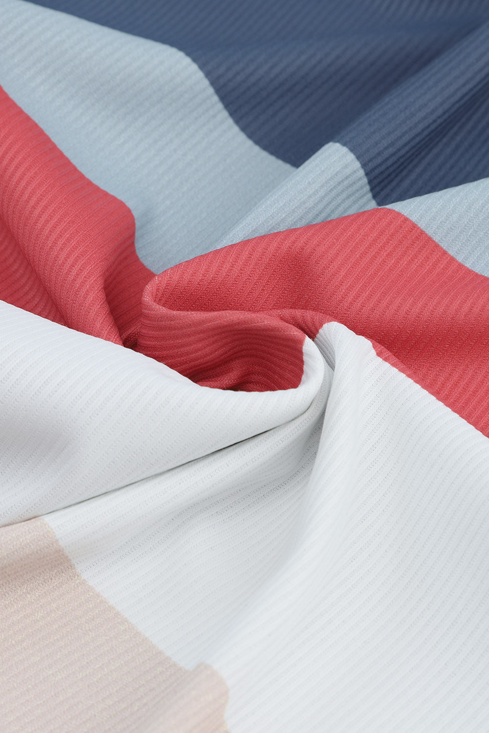 Débardeur à rayures multicolores et col cranté