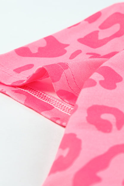 Camiseta estampada de manga corta con cuello redondo