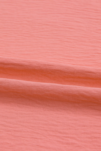 Top tipo cambio de muñeca fruncido