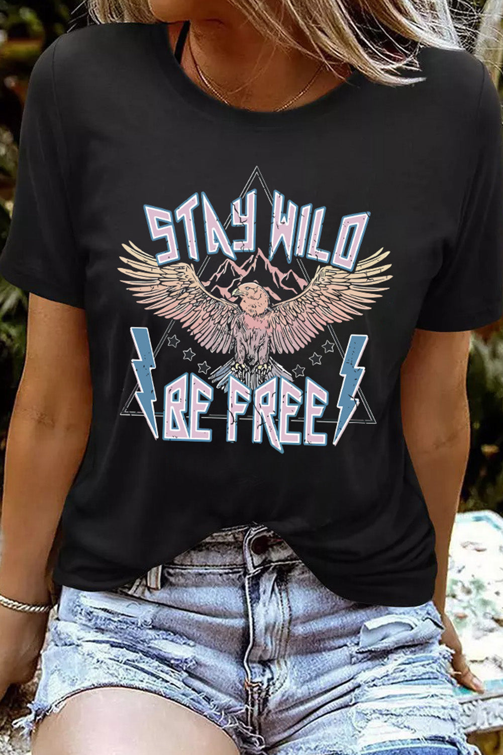 T-shirt graphique à paillettes et cœur