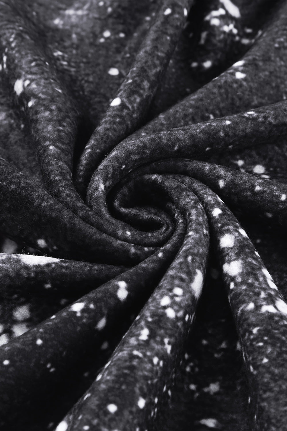 Sudadera blanqueada con estampado de leopardo navideño nevado