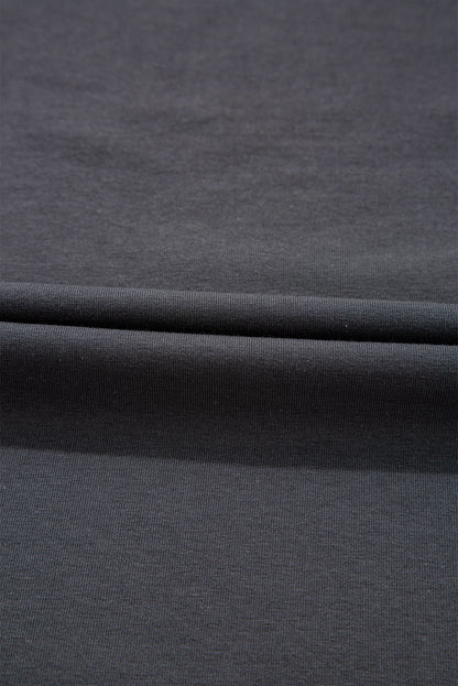 Dark Grey RISE WITH THE SUN Western Fashion Graphic Tee