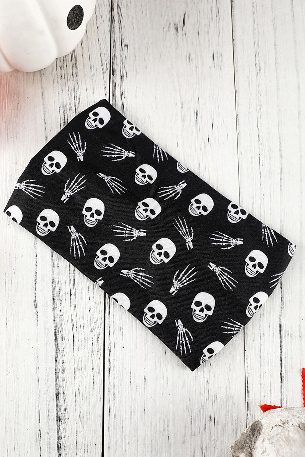 Diadema con lazo estampado con tema de Halloween naranja pomelo 