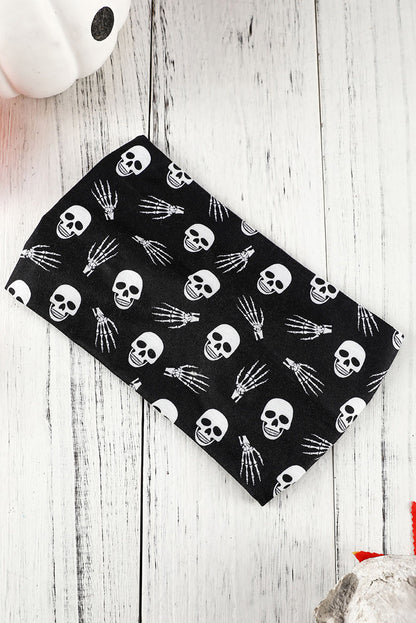 Diadema con lazo estampado con tema de Halloween naranja pomelo 