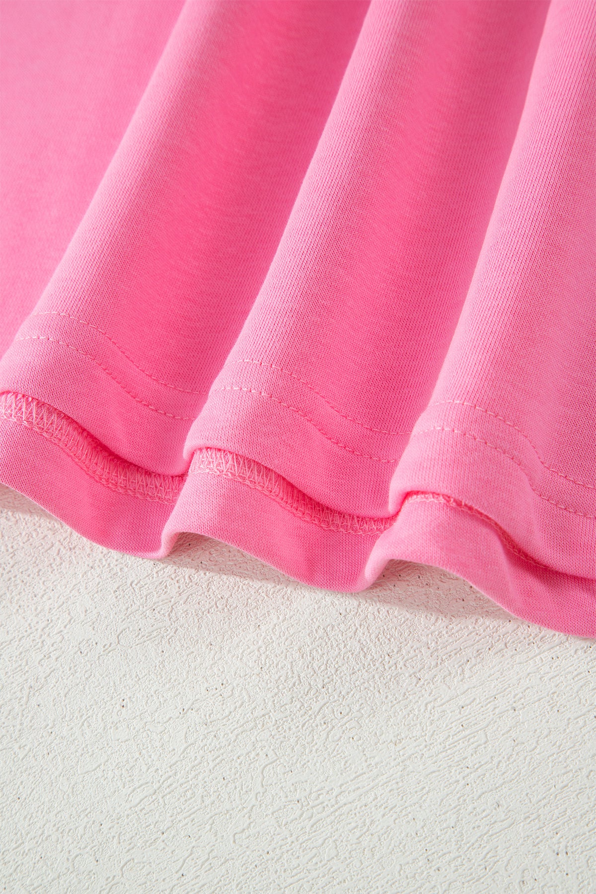 Sachet Pink Solid Cover Oversize Tee Pocketed Casual Pants 2pcs Outfit
