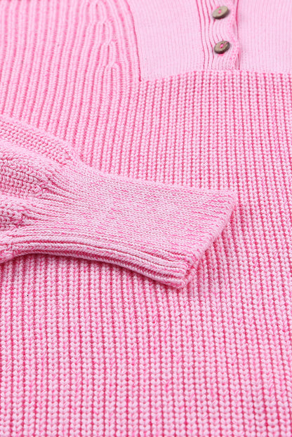 Pull à capuche col V Henley 