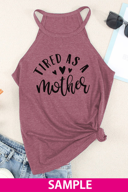 Solid Color Crew Neck Tank Top