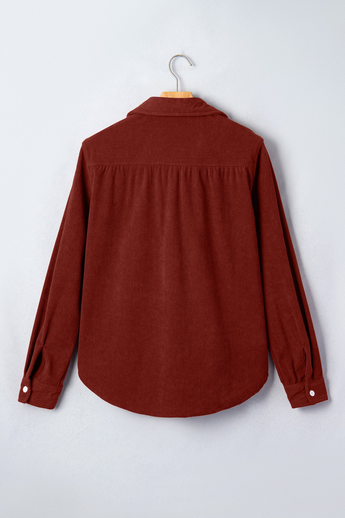 Clay Adjustable Cuff Long Sleeve Corduroy Shirt