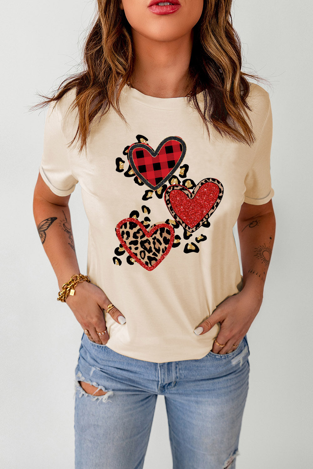 Camiseta de manga corta con estampado gráfico de Merry Christmas Trees