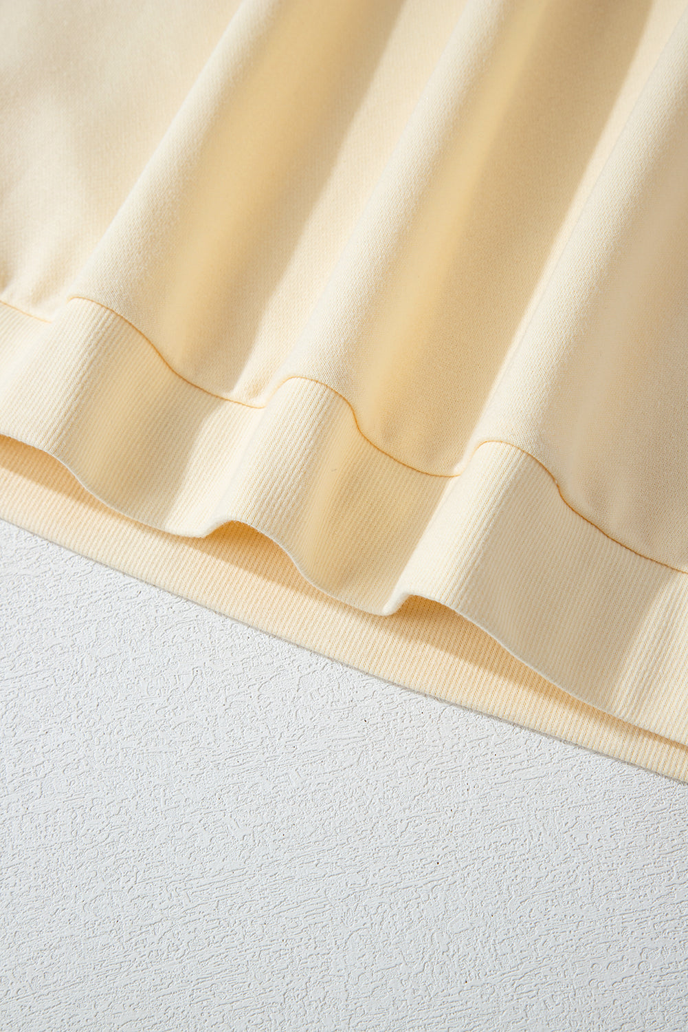 Haut à manches longues et col rond, imprimé géométrique patchwork, abricot