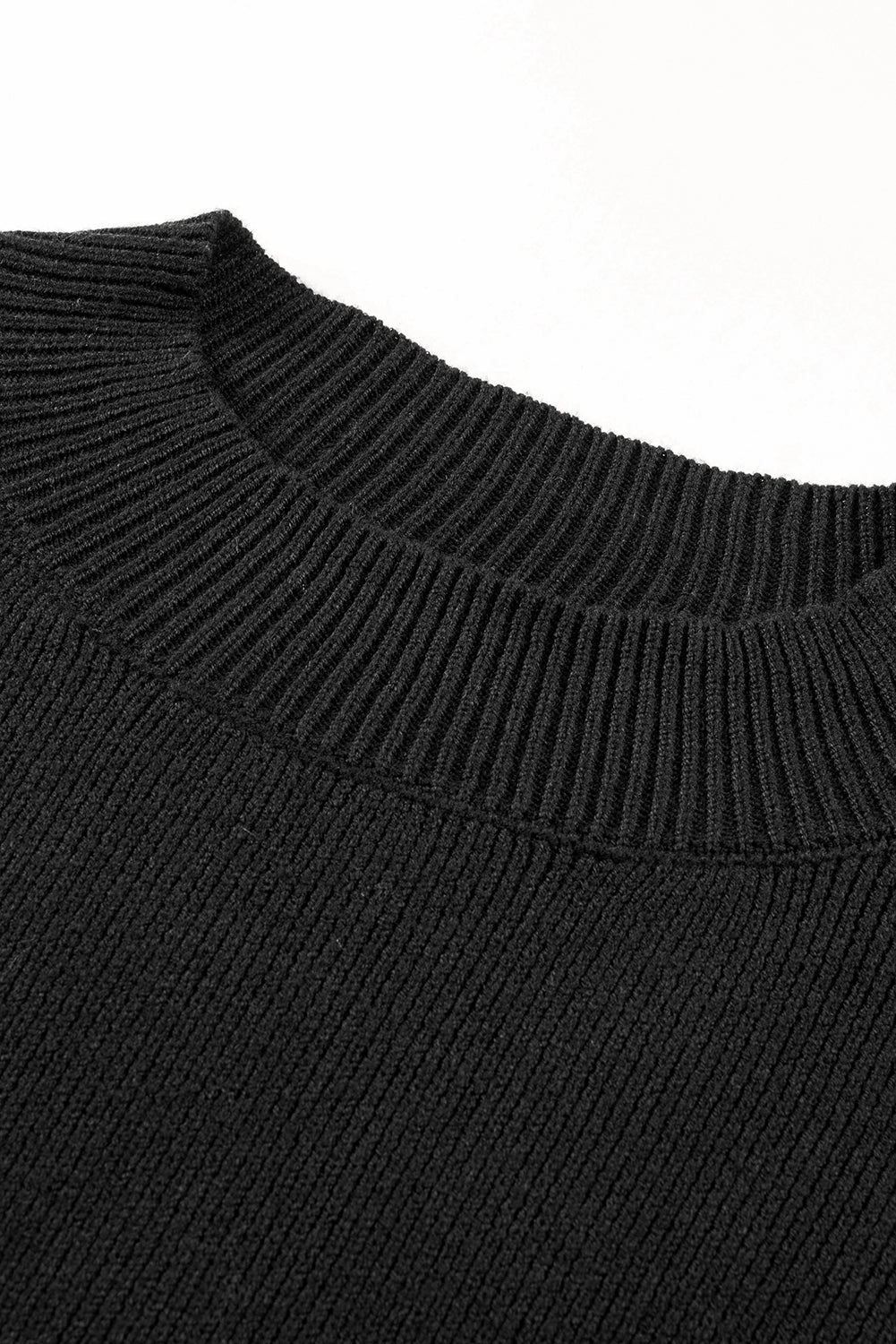 Jersey gris extragrande con hombros caídos y mangas abullonadas 