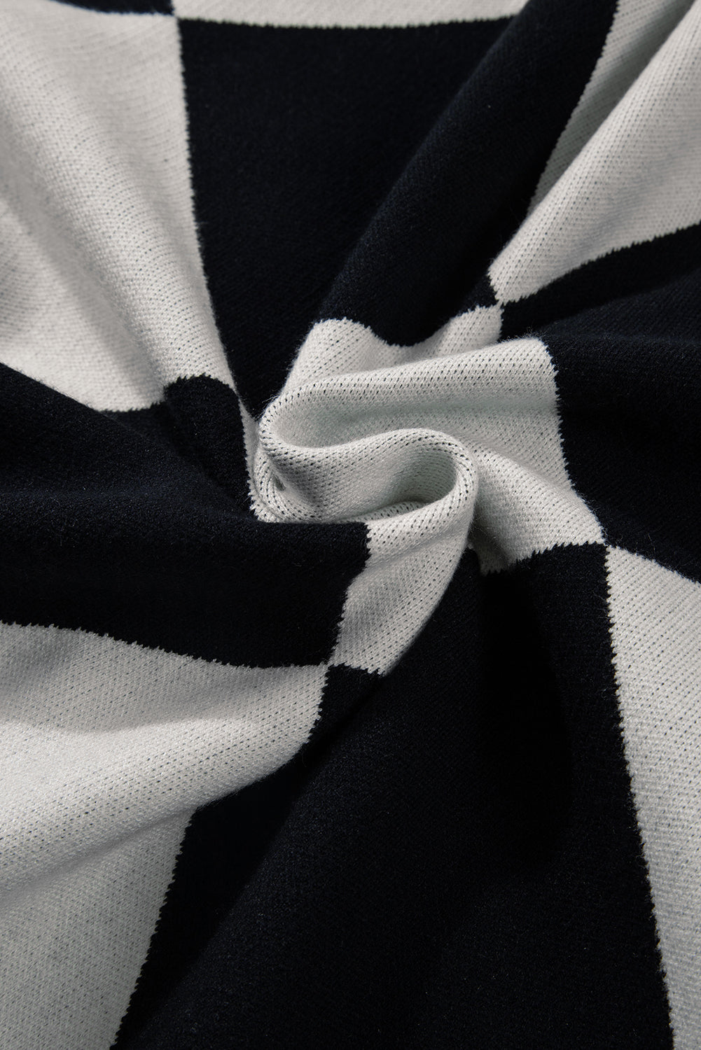 Cardigan ample boutonné à épaules tombantes et colorblock noir