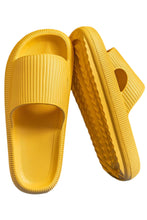 Hollow-out Thick Soled Slip On Slippers