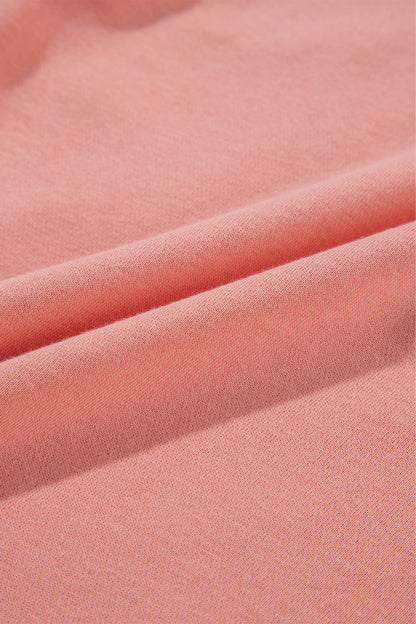 Sweat-shirt à col rond et nœud papillon châtain pâle