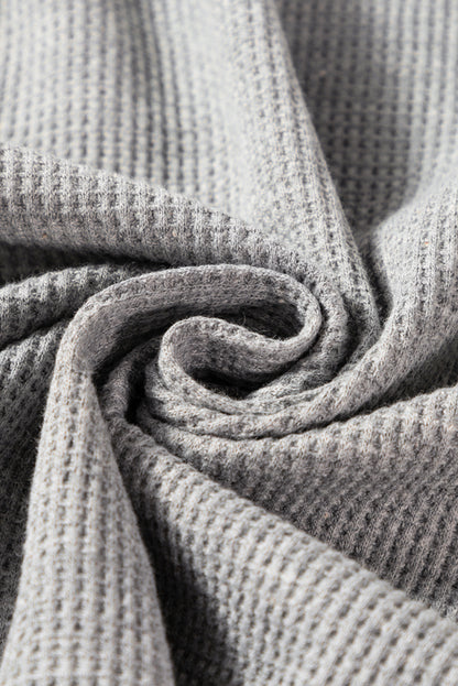 Cardigan ouvert à rayures noires et patchwork avec poche