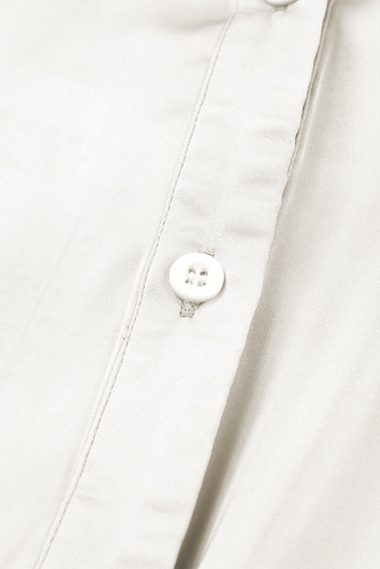 Combinaison à lacets, taille haute, manches longues, jambes larges 