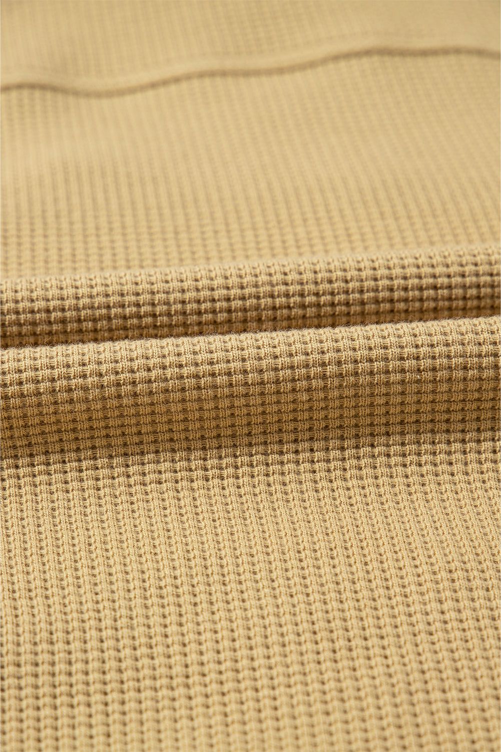 Veste boutonnée en tricot gaufré kaki à imprimé floral patchwork