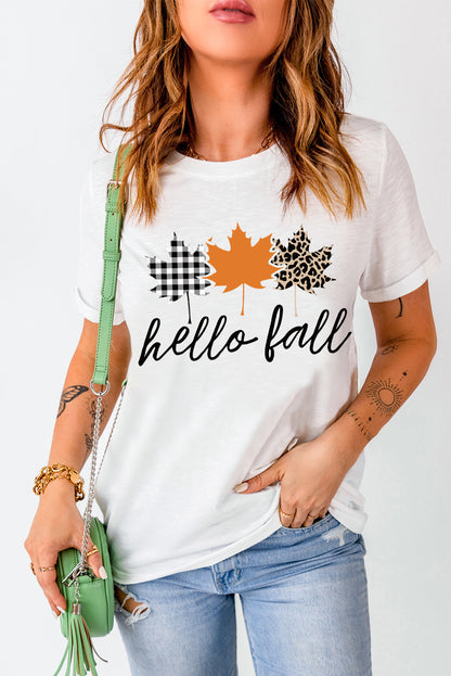 T-shirt décontracté à imprimé animal « Its Fall Yall »