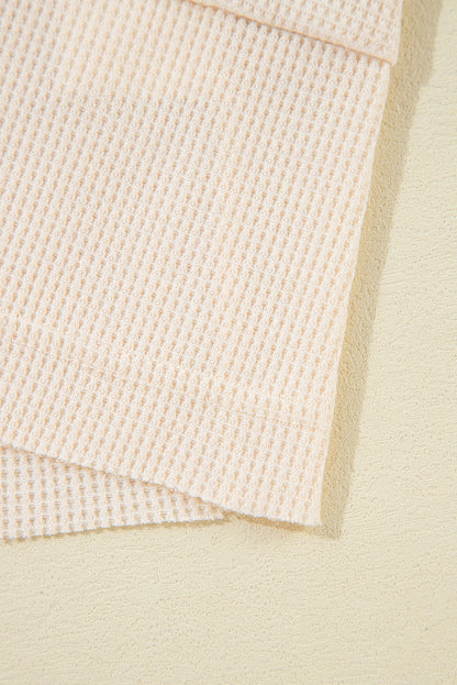 Haut ample à manches longues et col gaufré Jet Stream