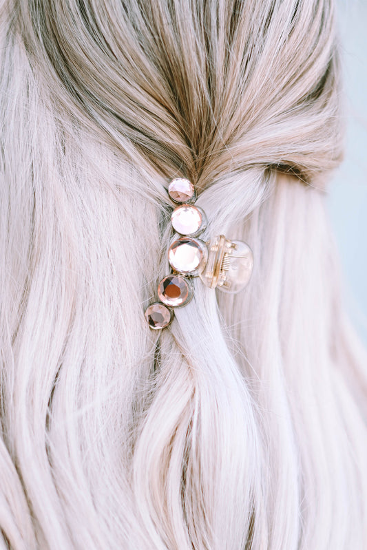 Garra de pelo de cristal elegante multicolor 