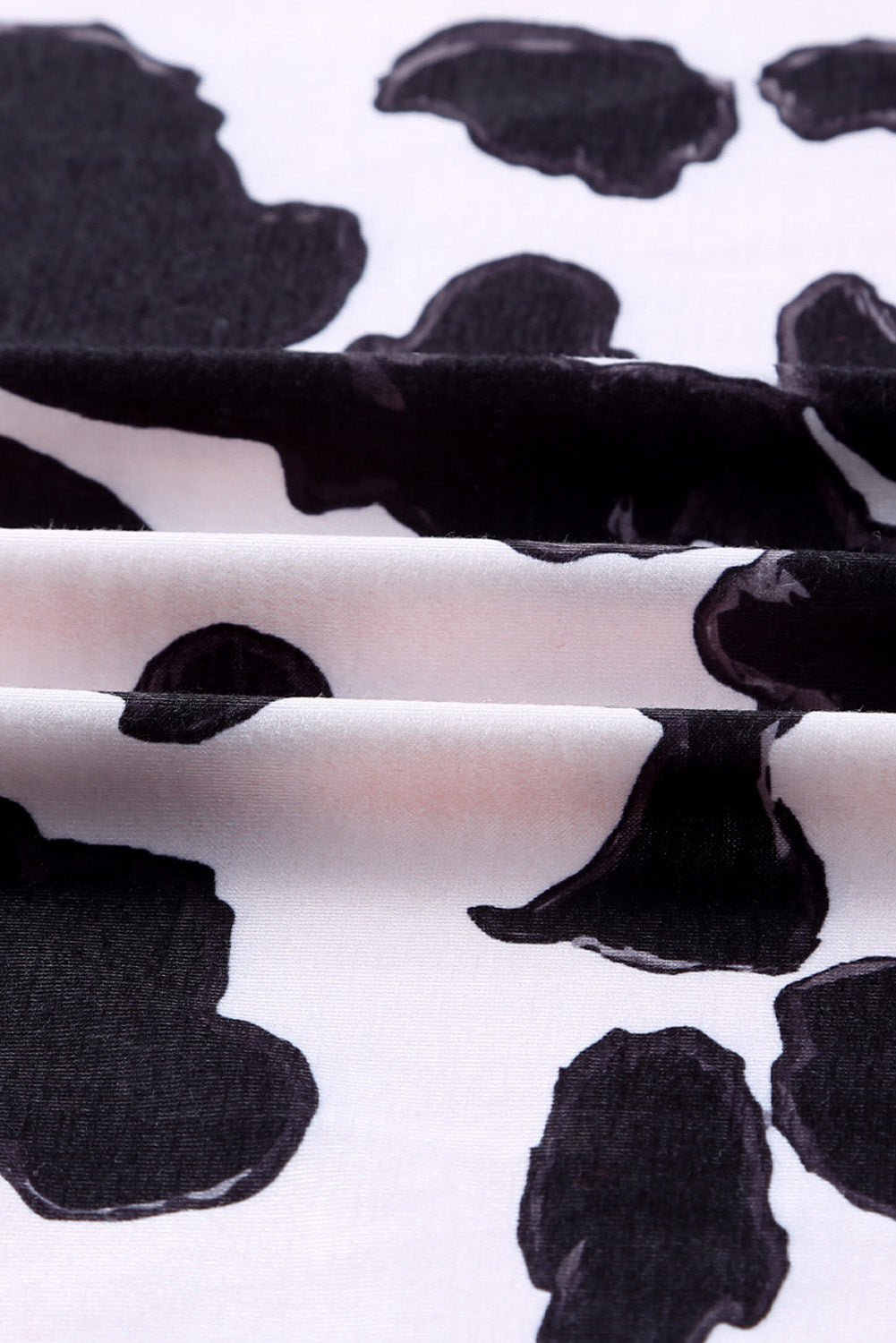 Cardigan ouvert à motif de vache patchwork à motif western 