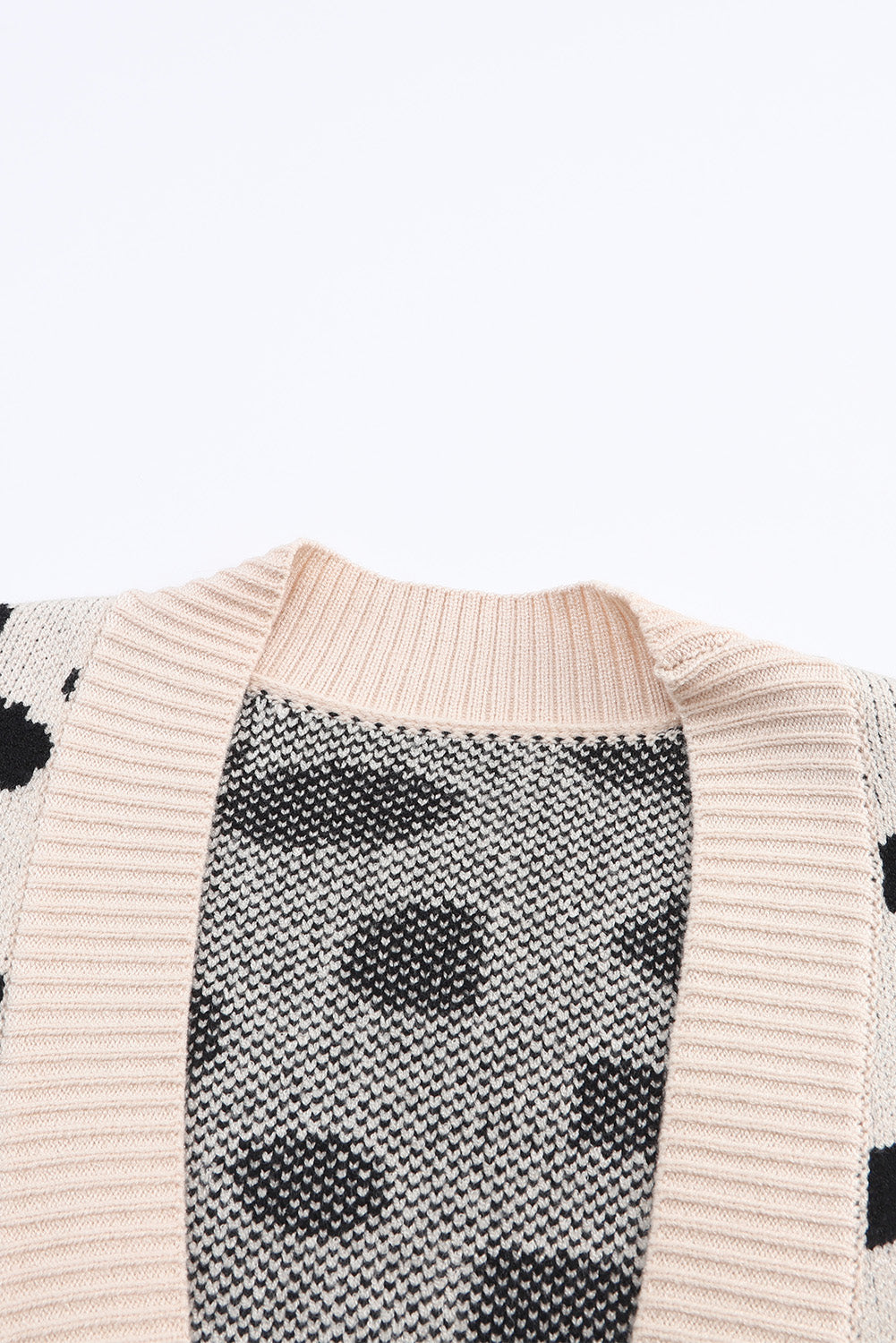 Cardigan ouvert sur le devant à motif animalier tacheté