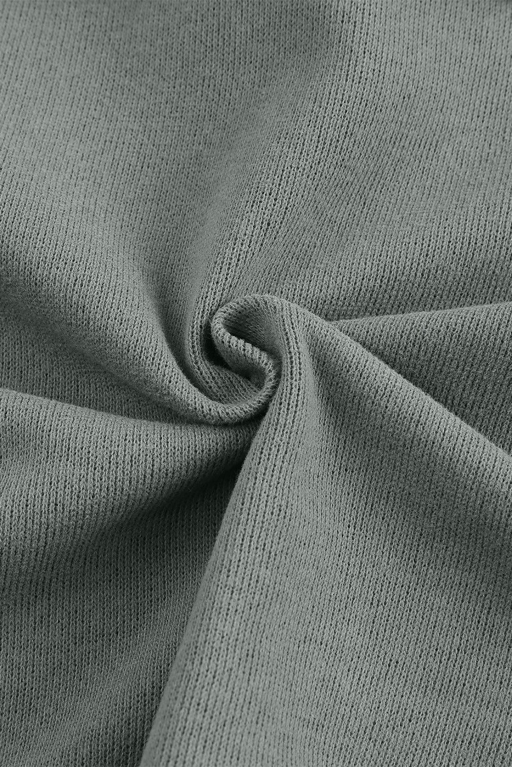 Sweat à capuche décontracté à boutons et bordures patchwork unies 