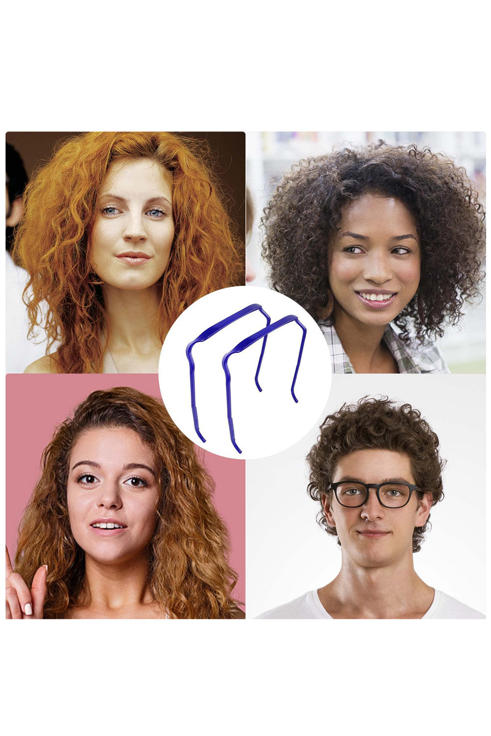 Silvery Thick Hair Squared Plastic Hair Hoop