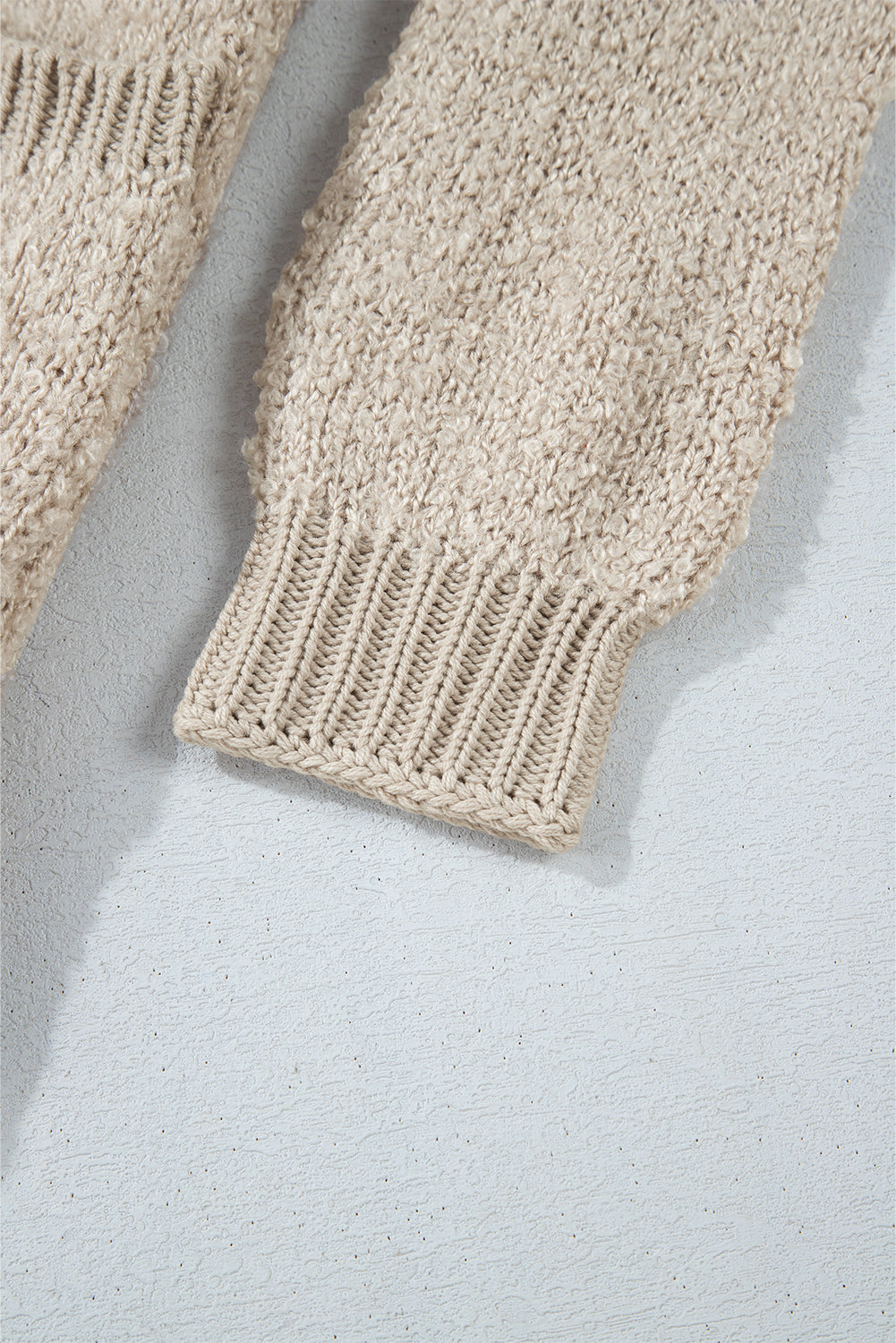 Cardigan boutonné à col montant et épaules tombantes avec poche Jet Stream