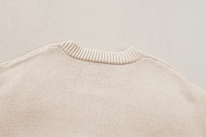 Cardigan boutonné élégant à motif floral en parchemin