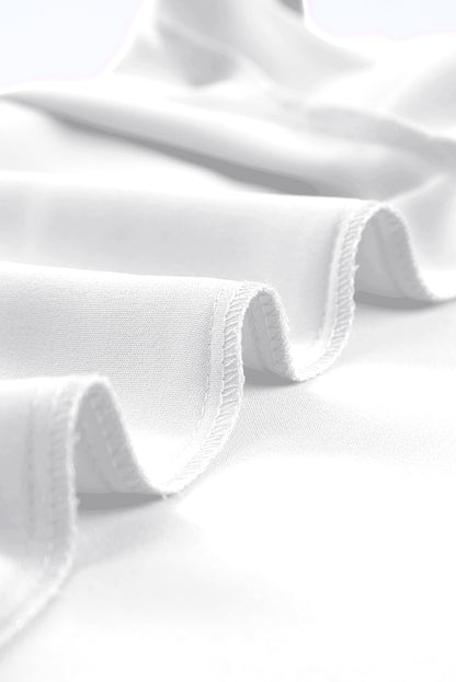 Chemisier à manches courtes et col en V avec bordure en dentelle