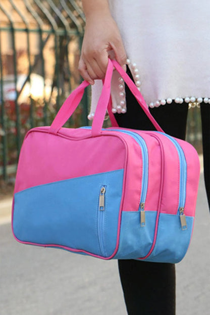 Sac de yoga portable à poches zippées et blocs de couleurs Bonbon