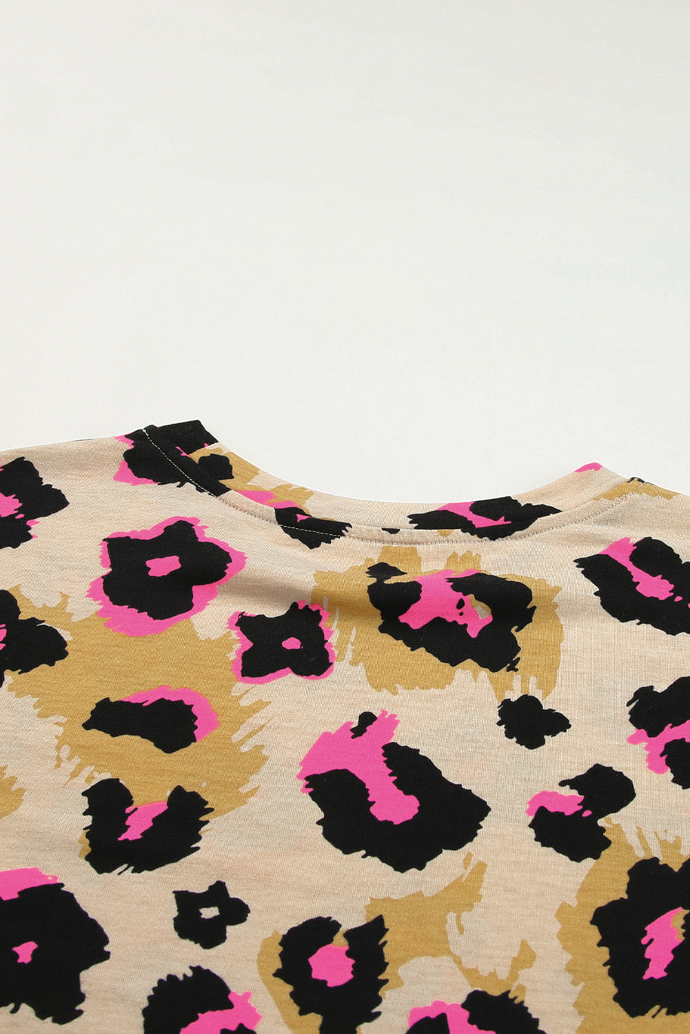 T-shirt ample imprimé léopard boyfriend 
