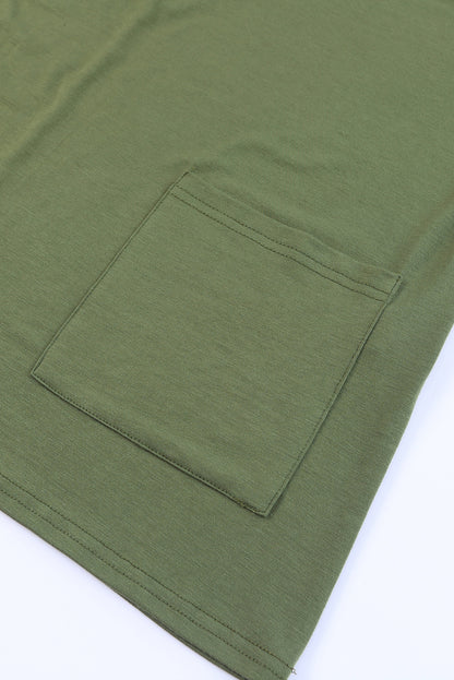 Tunique à manches courtes avec poches latérales 